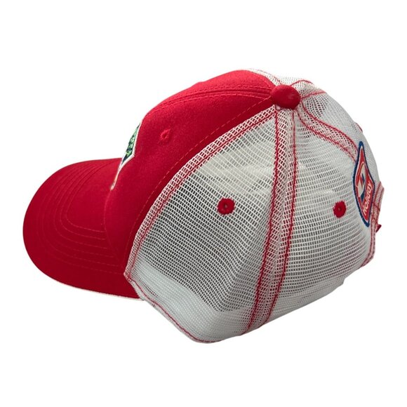 NCAA Final Four Red & White Mesh Trucker Hat  Coca-Cola & Holiday Logo - Picture 2 of 5